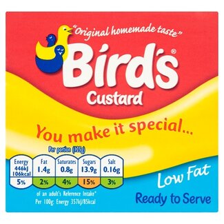 Bird's Birds Custard Low Fat Ready to Serve 12x500g