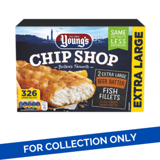 Young's Young's Chip Shop 2 Extra Large Beer Batter Fish Fillet 12x300g