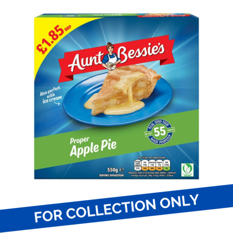 Aunty's Aunt Bessie's Apple Pie PM1.85 7x550g Aunty's Aunt Bessie's Apple Pie PM1.85 7x550g