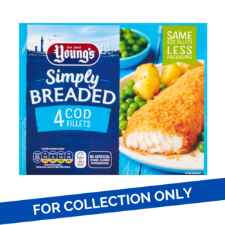 Young's Young's Simply Breaded 4 Cod Fillets 8 x 400g