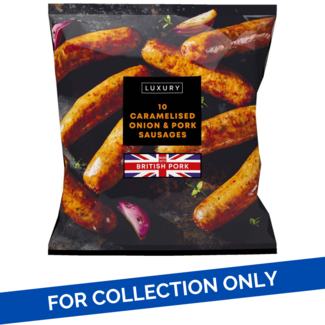 Iceland Iceland Luxury 10 Caramelised Onion and Pork Sausages 20x600g