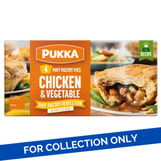 Pukka Pukka 4 Puff Pastry Pies Chicken & Vegetable 8 x 4PK