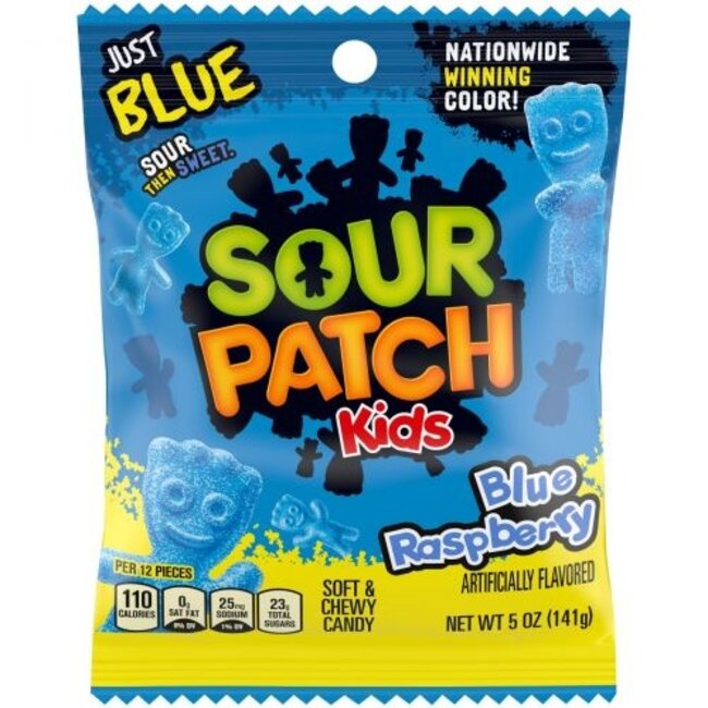 Sour Patch Kids Sour Patch Kids Blue Raspberry 12x141g THT: 15-07-2024