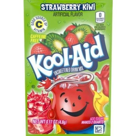 Kool-Aid Kool-Aid Strawberry Kiwi 48 Sachets Kool-Aid Kool-Aid Strawberry Kiwi 48 Sachets