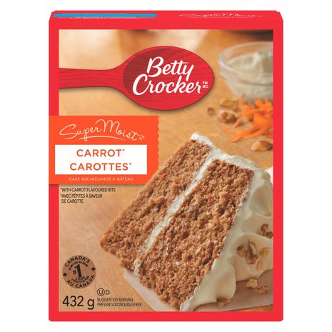 Betty Crocker Betty Crocker Super Moist Carrot Cake Mix 12x432g Betty Crocker Betty Crocker Super Moist Carrot Cake Mix 12x432g