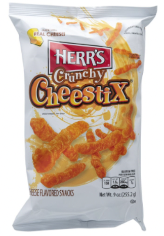 Herr's Herr's Crunchy cheese sticks 8x227g Herr's Herr's Crunchy cheese sticks 8x227g