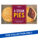 Iceland 4 Steak Pies 12 x 568g Iceland 4 Steak Pies 12 x 568g
