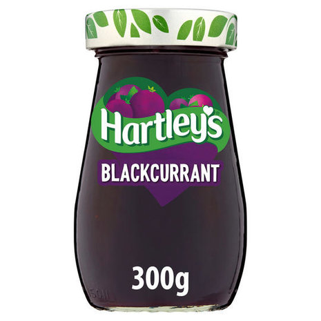 Hartley's Hartley's Blackcurrant Jam 6x300g Hartley's Hartley's Blackcurrant Jam 6x300g