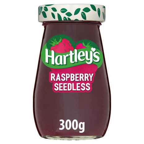 Hartley's Hartley's Seedless Raspberry Jam 6x300g Hartley's Hartley's Seedless Raspberry Jam 6x300g