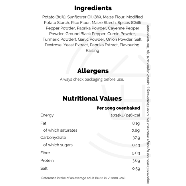 Iceland Curly Fries 16x750g