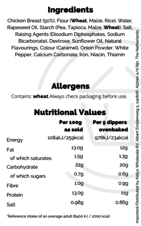 Birds Eye Birds Eye 12 Chicken Dippers 8 x 220g Birds Eye Birds Eye 12 Chicken Dippers 8 x 220g
