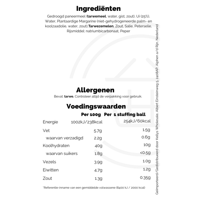 Aunt Bessie's Sage & Onion Stuffing Balls 12x260g
