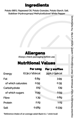 Birds Eye Birds Eye Mini Potato Waffles 12x456g Birds Eye Birds Eye Mini Potato Waffles 12x456g