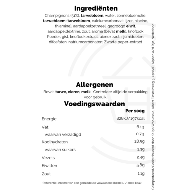 Breaded Garlic Mushrooms 30x280g