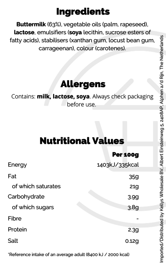 Double Cream 12x270ml British & American Wholesaler Kellys Wholesale & Distribution