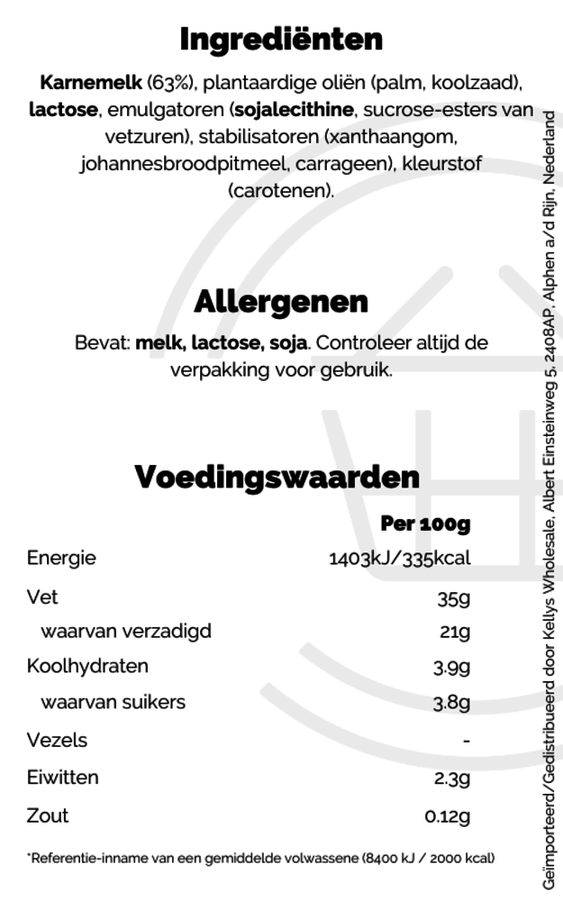 Double Cream 12x270ml British & American Wholesaler Kellys