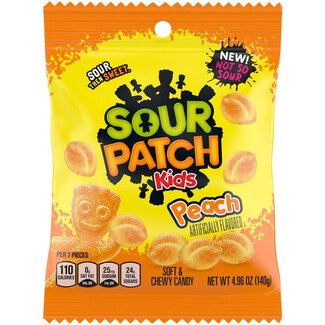 Sour Patch Kids Sour Patch Kids Peach 12x140g BBD: 21-06-2024
