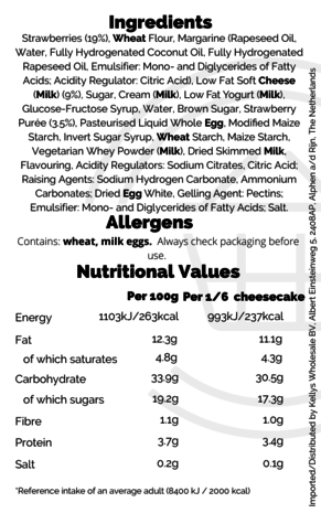 Iceland Iceland Strawberry Cheesecake 9 x 540g Iceland Iceland Strawberry Cheesecake 9 x 540g