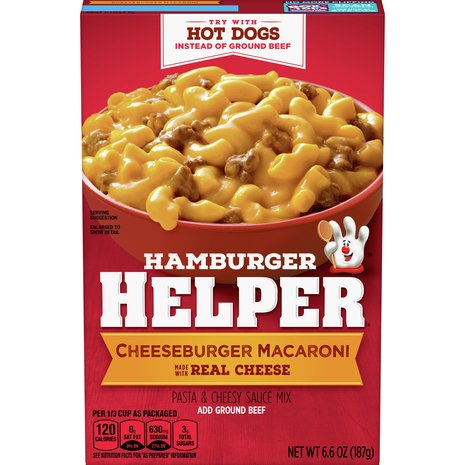 General Mills Hamburger Helper Ultimate Cheeseburger Mac 12x5.5oz General Mills Hamburger Helper Ultimate Cheeseburger Mac 12x5.5oz