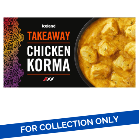 Iceland Iceland Takeaway Chicken Korma 24 x 375g Iceland Iceland Takeaway Chicken Korma 24 x 375g