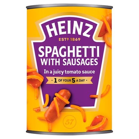 Heinz Heinz Spaghetti & Sausages 24x400g Heinz Heinz Spaghetti & Sausages 24x400g