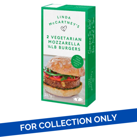 Linda McCartney Linda McCartney Mozzarella 1/4lb Burgers 8x227g Linda McCartney Linda McCartney Mozzarella 1/4lb Burgers 8x227g