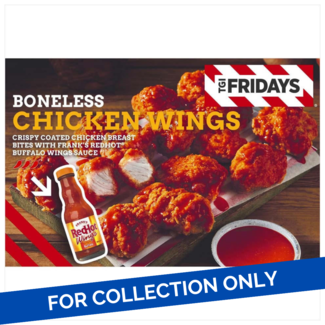TGI Friday TGI Fridays Boneless Chicken Wings with Frank's RedHot  Buffalo Wings Sauce 14x480g