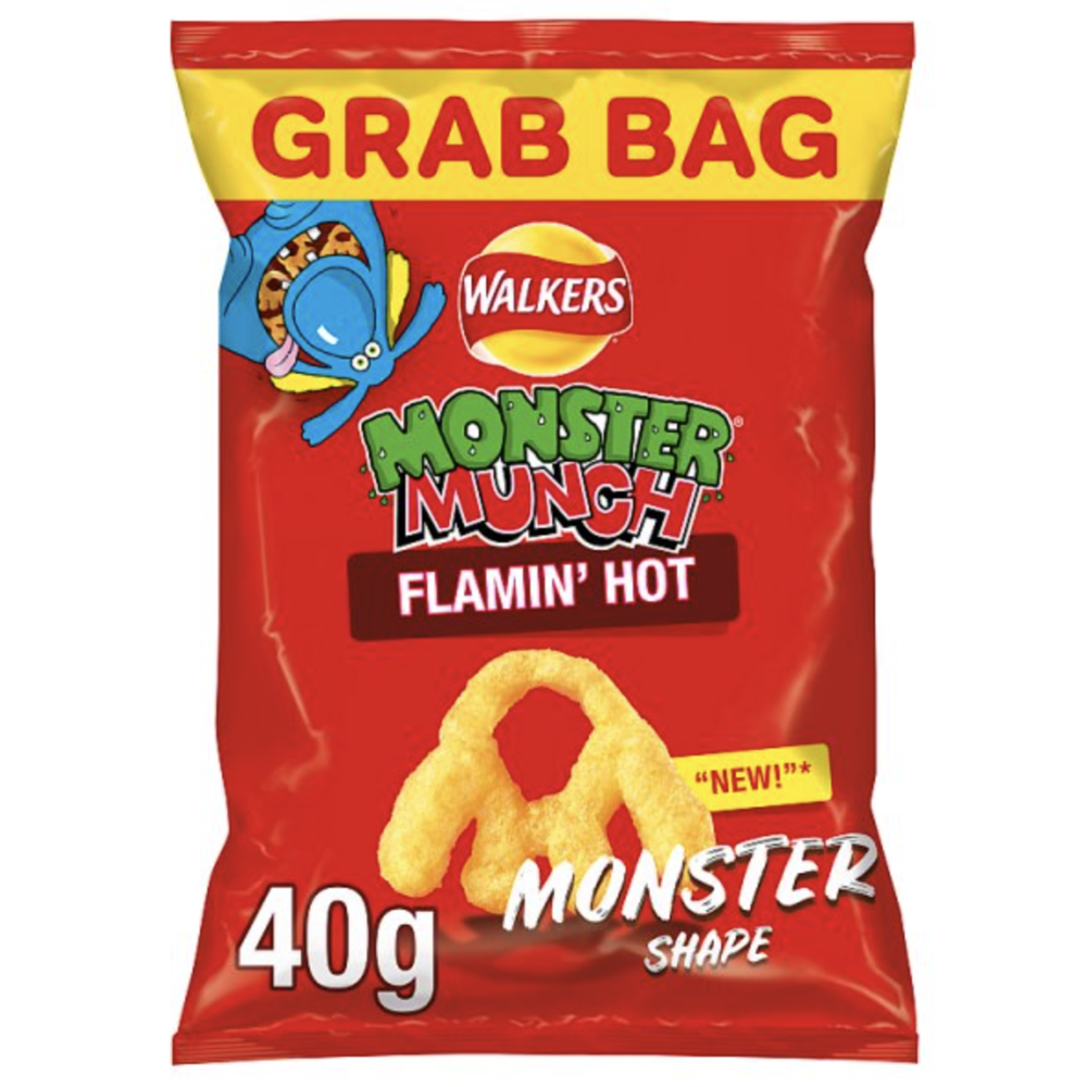 Walkers Monster Munch Flamin Hot 30x40g Kellys Wholesale & Distribution