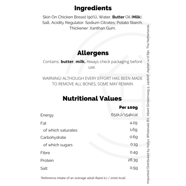 Iceland Butter Basted Chicken Breast Joint 12x525g