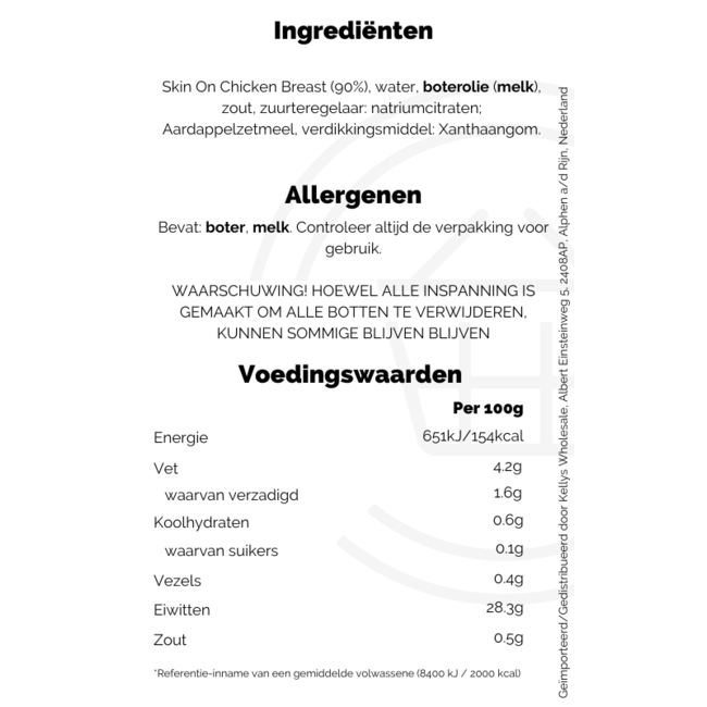 Iceland Butter Basted Chicken Breast Joint 12x525g