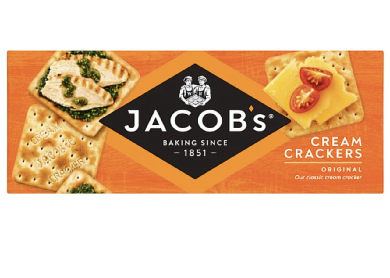 Jacobs Cream Crackers 24x200g British Groceries Kellys Wholesale