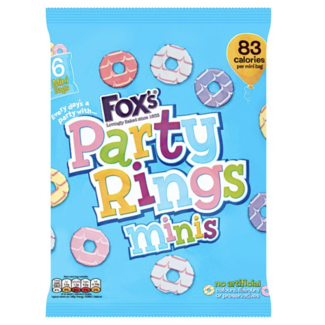 Fox's Biscuits Fox's Party Rings Minis 10x6x21g