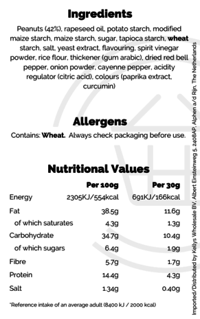 Budweiser Budweiser Buffalo Chicken Wings Crispy Coated Peanuts 7 x 150g Budweiser Budweiser Buffalo Chicken Wings Crispy Coated Peanuts 7 x 150g
