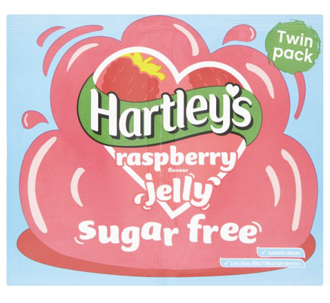Hartley's Sugar Free Raspberry Jelly 12x23g Kellys Wholesale