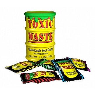 Toxic Waste Toxic Waste Yellow Sour Candy Drum 12x42g