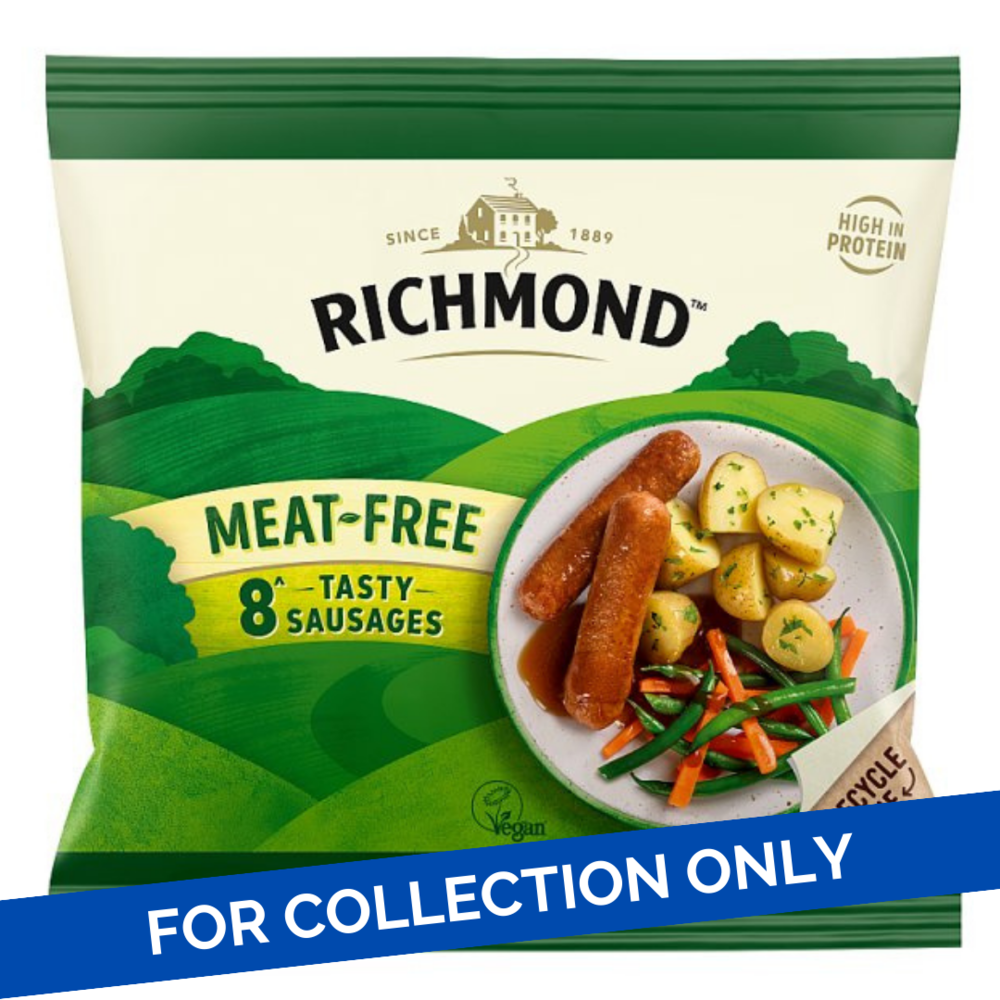 Richmond Meat Free Sausage 12 x 336g Kellys Wholesale