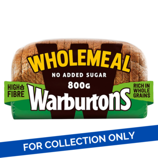 Warburtons Warburtons Wholemeal Sliced Bread 10x800g
