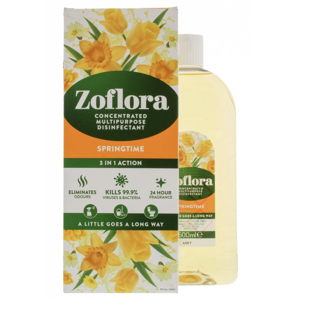 Zoflora Concentrated Disinfectant Springtime 12x500ml Kellys