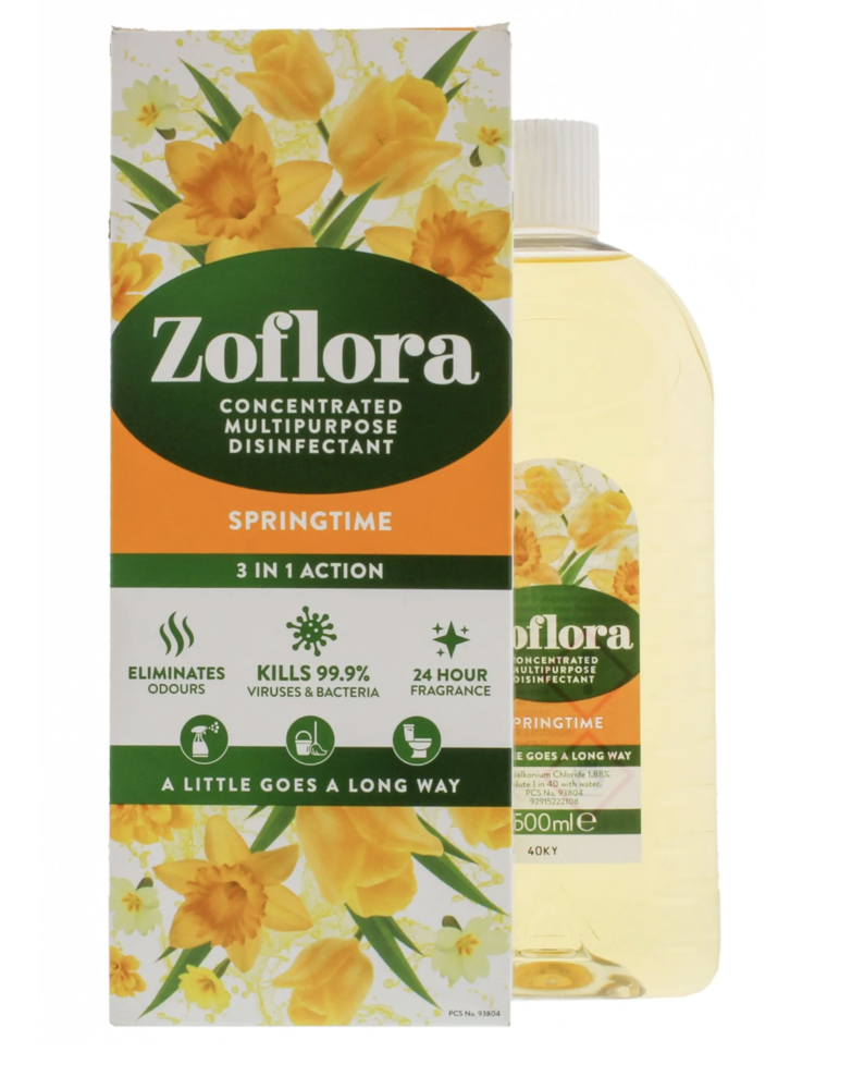 Zoflora Concentrated Disinfectant Springtime 12x500ml Kellys