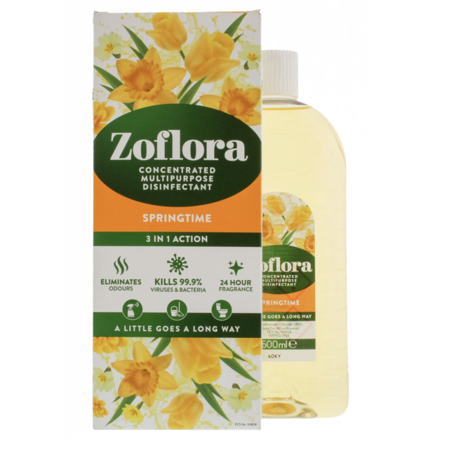 Zoflora Zoflora Concentrated Disinfectant Springtime 12x500ml