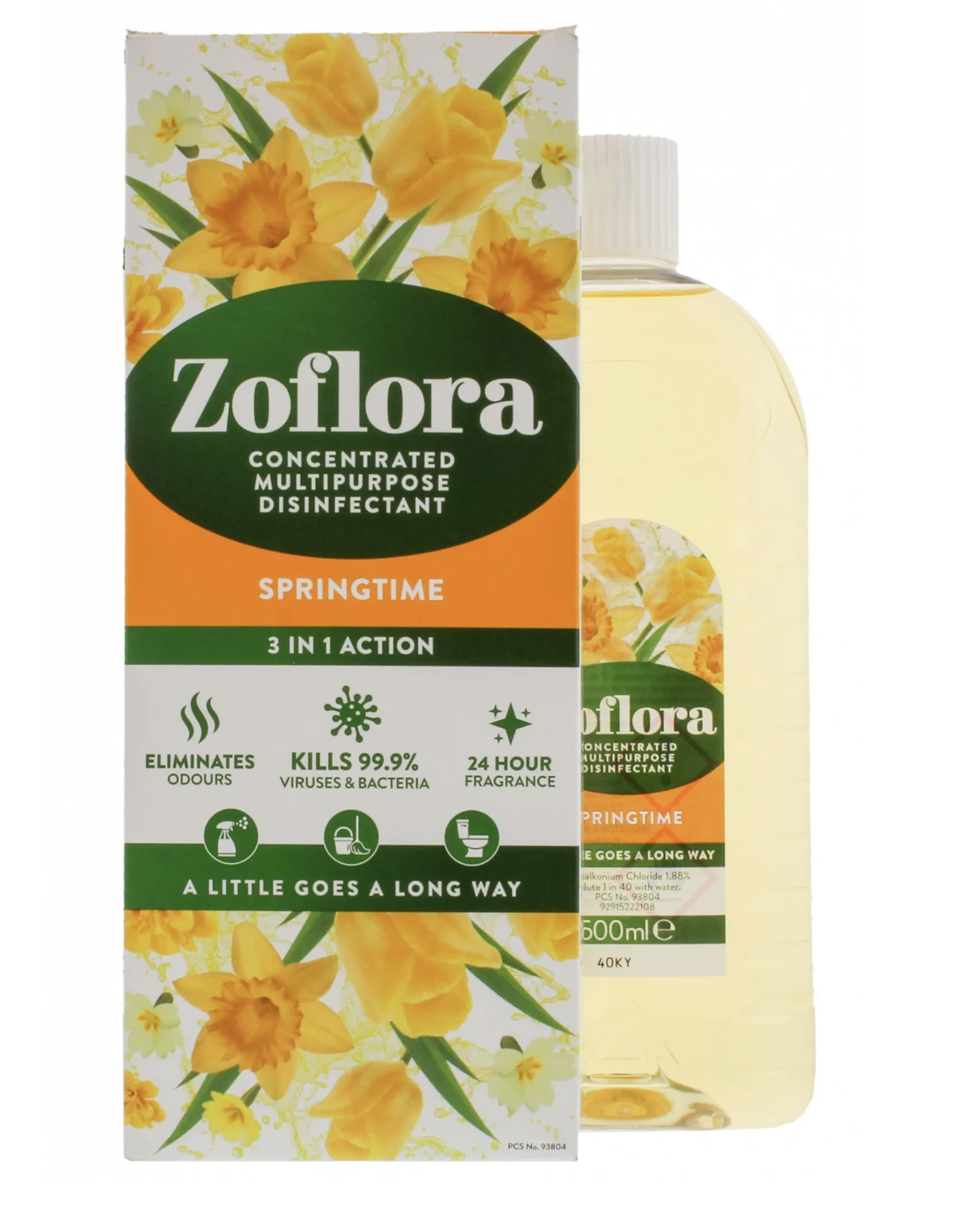 Zoflora Concentrated Disinfectant Springtime 12x500ml Kellys