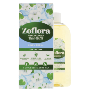 Zoflora Zoflora Concentrated Disinfectant Linen Fresh 12x500ml