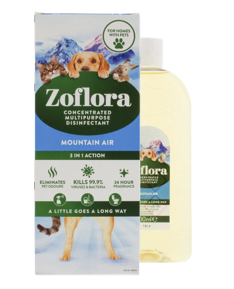 Zoflora Concentrated Disinfectant Mountain Air 12x500ml Kellys Wholesale & Distribution
