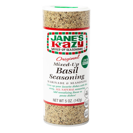 Jane's Krazy Jane's Krazy Seasonings Mixed Up Basil 12x141g Jane's Krazy Jane's Krazy Seasonings Mixed Up Basil 12x141g