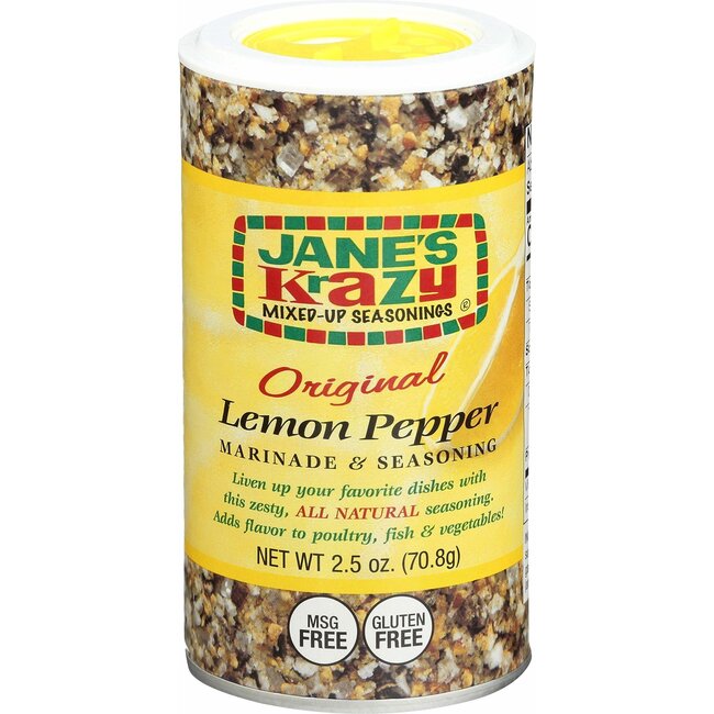 Jane's Krazy Jane's Krazy Seasonings Mixed Up Lemon Pepper Marinade 12x70g