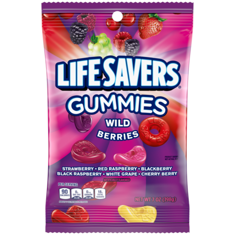 Life Savers Life Savers Peg Gummies Wild Berry 12x198g Life Savers Life Savers Peg Gummies Wild Berry 12x198g