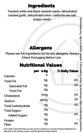 Jane's Krazy Jane's Krazy Seasonings Mixed Up Everything Bagel 12x78g Jane's Krazy Jane's Krazy Seasonings Mixed Up Everything Bagel 12x78g