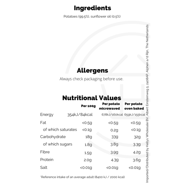 McCain Jacket Potato 8x800g