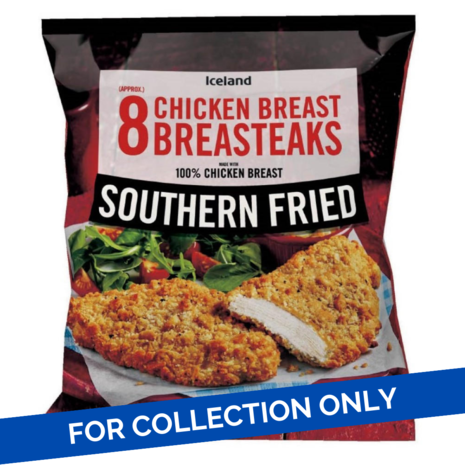 Iceland Iceland Southern Fried Chicken Breast Steaks 18 x 8pk Iceland Iceland Southern Fried Chicken Breast Steaks 18 x 8pk