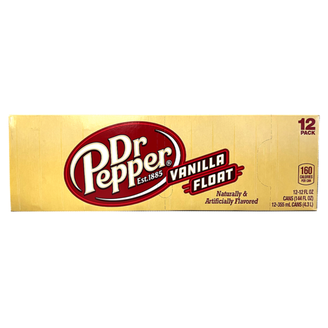 Dr Pepper Dr Pepper Vanilla Float 12x355ml Dr Pepper Dr Pepper Vanilla Float 12x355ml